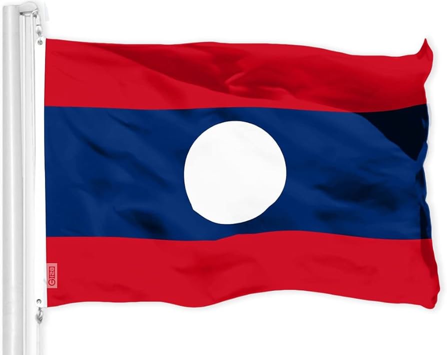 Amazon.com : G128 Laos Laotian Flag | 3x5 Ft | LiteWeave Pro